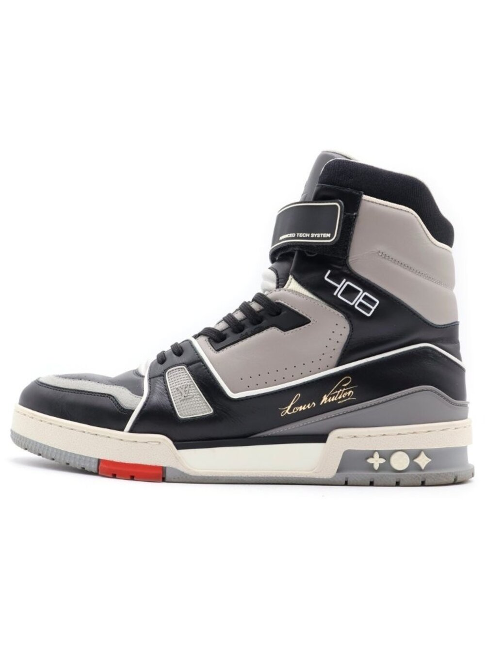 Louis Vuitton LV Trainer High Cut Sneakers Gray